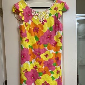 Vintage Lilly Pulitzer Pattern: Hotty Pink Floral Punch. Size 8.